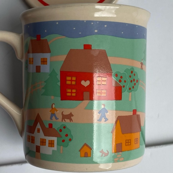 Hallmark Mug Mates Lid Coaster Coffee Tea  Vintage 1988 Home Kindness Friends - Picture 2 of 16